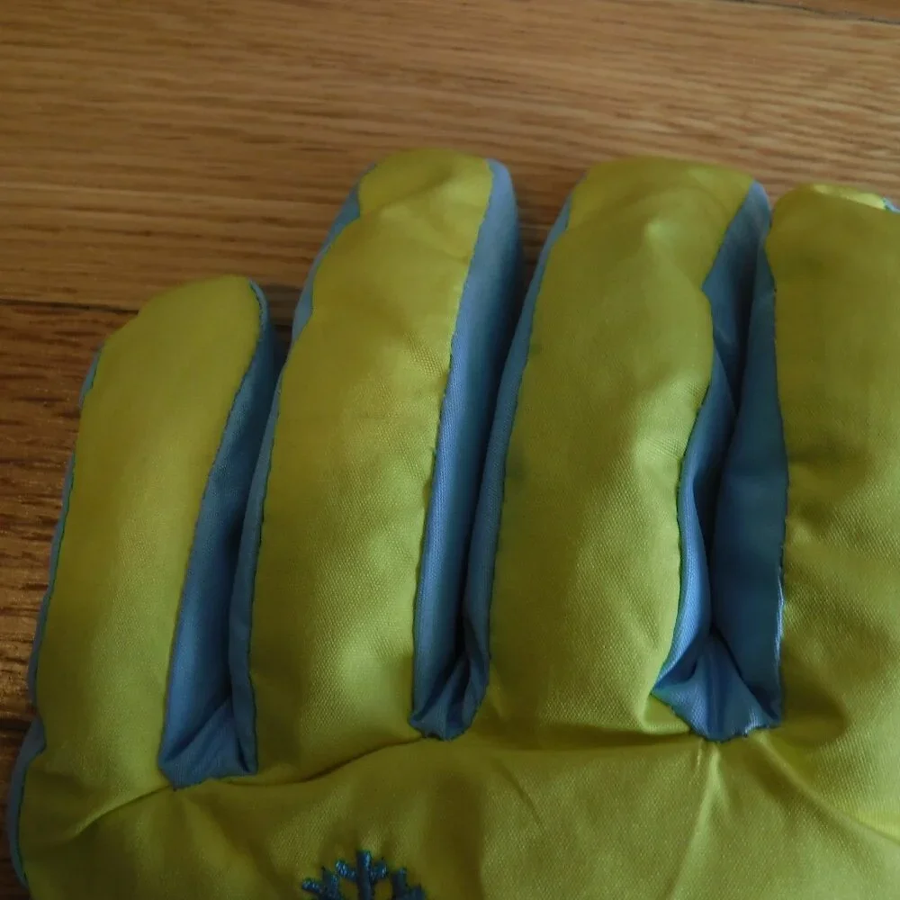 Aixhw Kids Insulated Winter Teal Yellow Black Size Medium